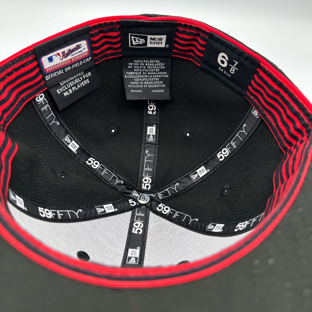 Cincinnati Reds Fitted *LOW PROFILE* Hat 6 7/8 New Era City Connect - Picture 7 of 12